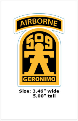 "509th Geronimo" Vinyl Decal