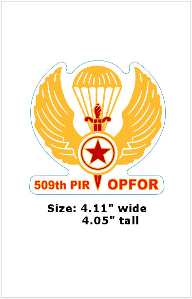 &quot;509th OPFOR Jumpwings&quot; Vinyl Decal