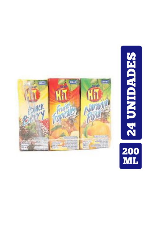 Jugo hit 200 ml tetra pack x24
