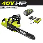 40V HP Brushless 14 in. Cordless Battery Chainsaw with 4.0 Ah Battery and Charger