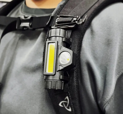 Portable Flashlight With Strap Clip