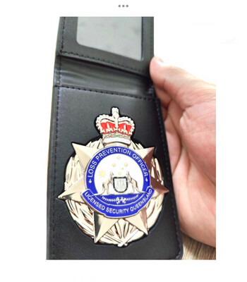 Badge Wallet Crown Cut Out