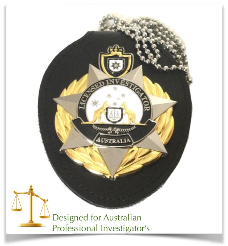 Investigator Badge &amp; Belt Holder