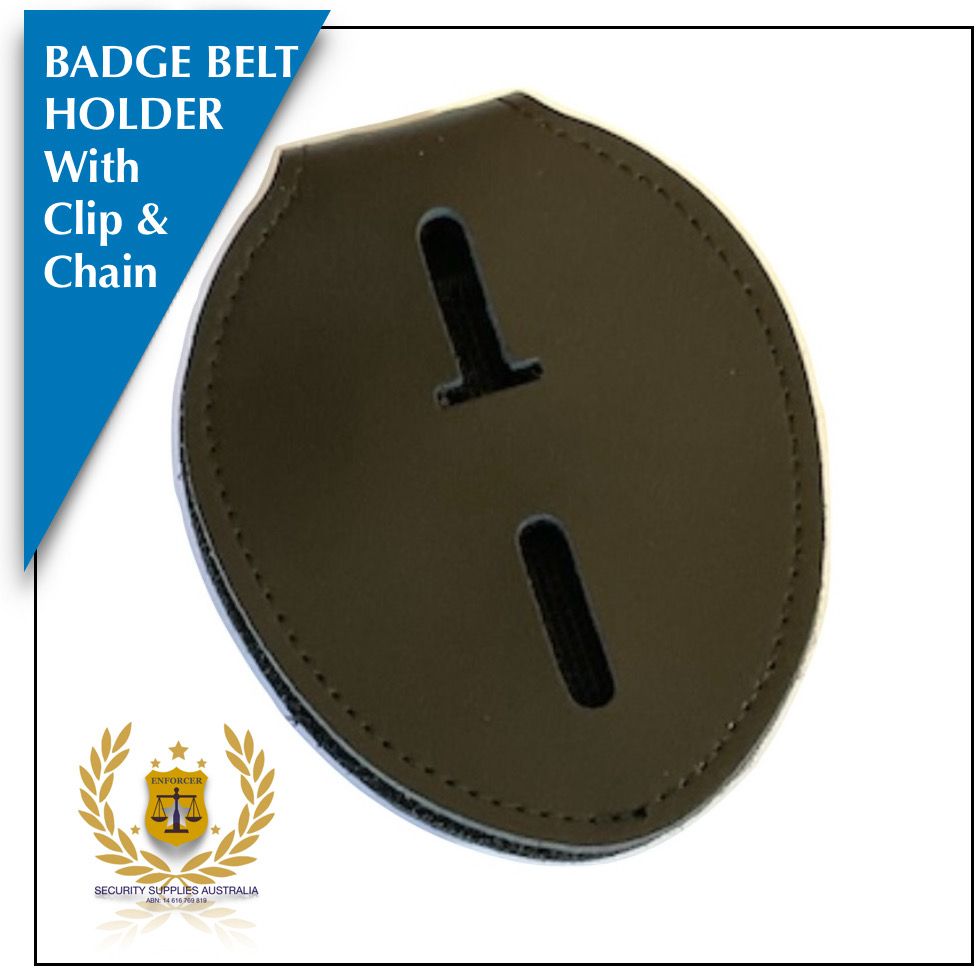 Badge Belt Holder with Chain