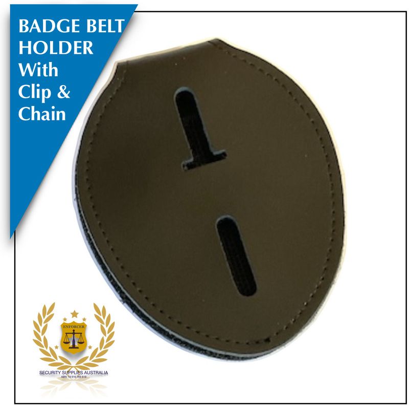 Badge Belt Holder with Chain