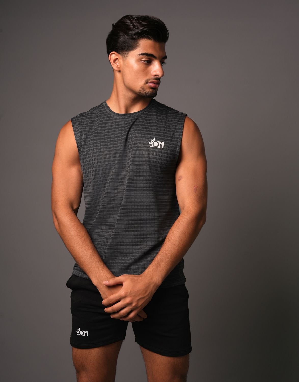 Sleeveless Shirt Dark Grey