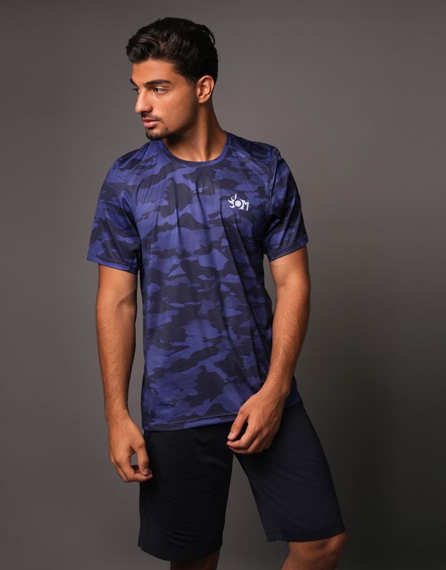 T Shirt Camouflage Blue