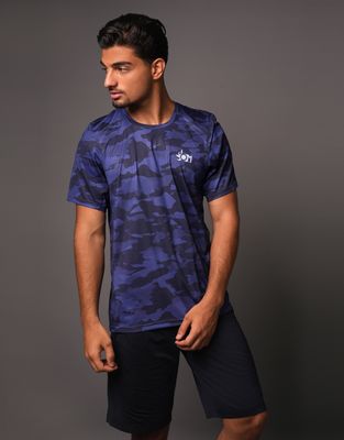 T Shirt Camouflage Blue