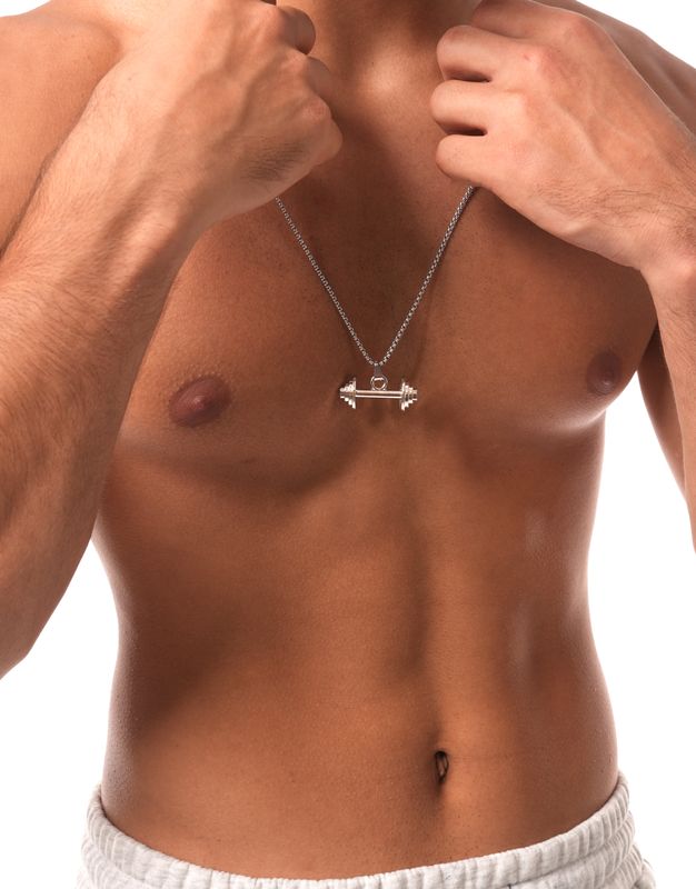 Stainless Steel Alloy pendant Dumbbell