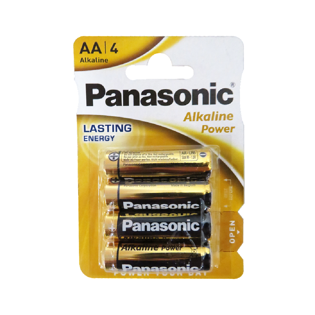 Panasonic Alkaline Battery AA 4 Pack