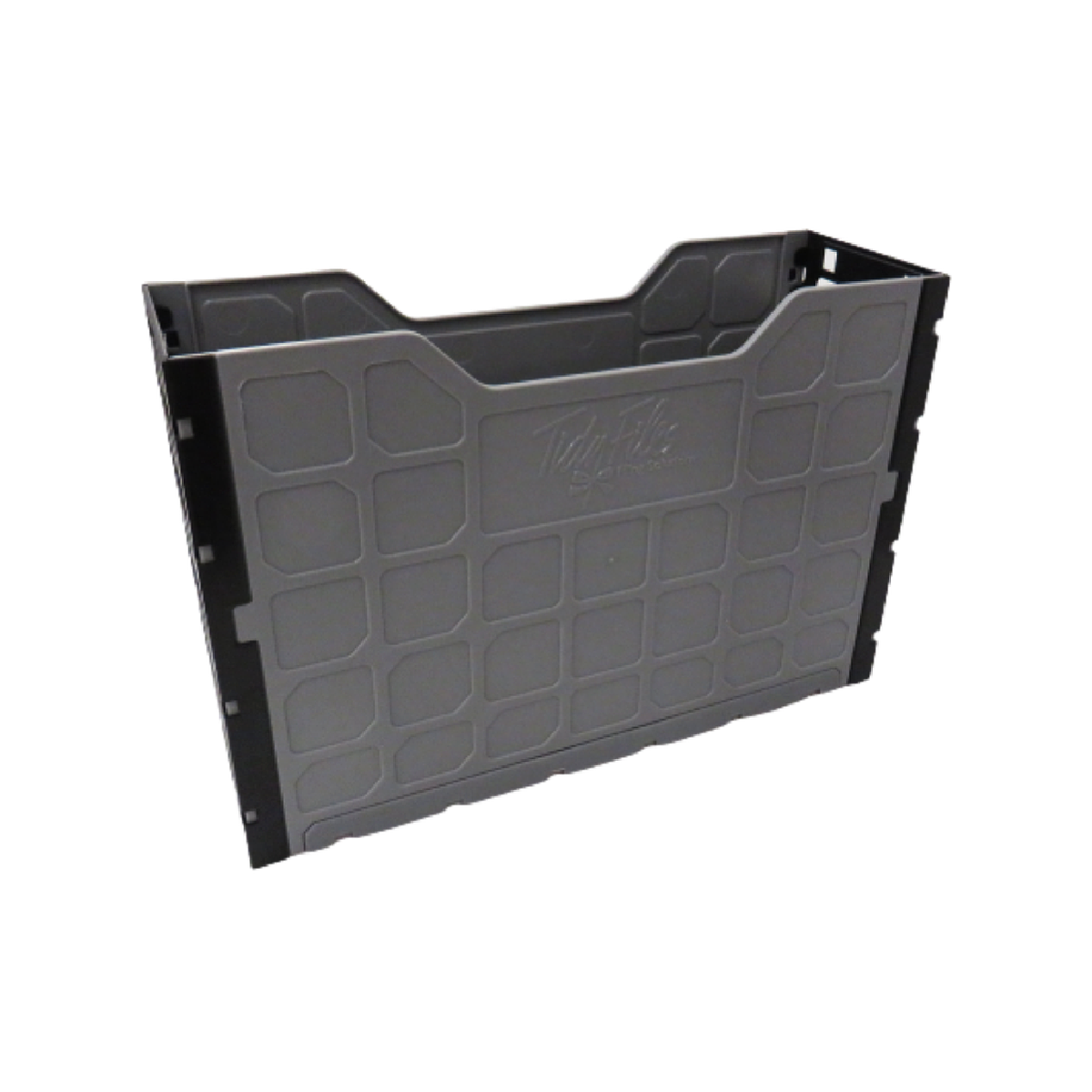 Tidyfiles Solid Plastic Container A4, Black