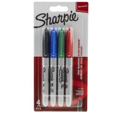Sharpie Permanent Marker Assorted Colour Pack Of 4