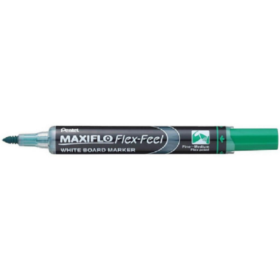 Pentel Maxiflo Flex-Feel Flexpoint Whiteboard Marker Green