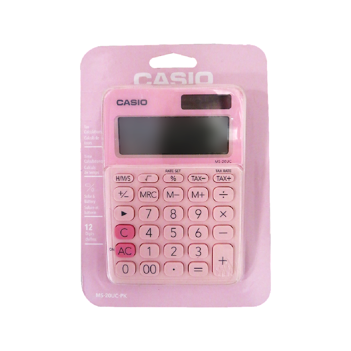 Casio MS-20UC Electronic Calculator Pink