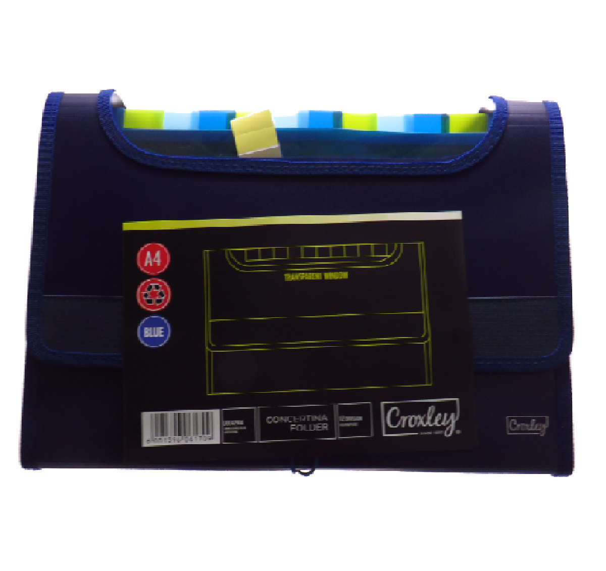 Croxley Concertina File 12 Div Blue