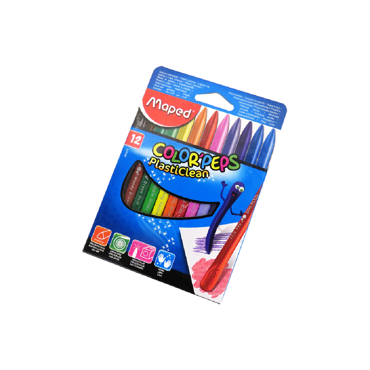 Maped Colorpeps 12 Plastic Crayons