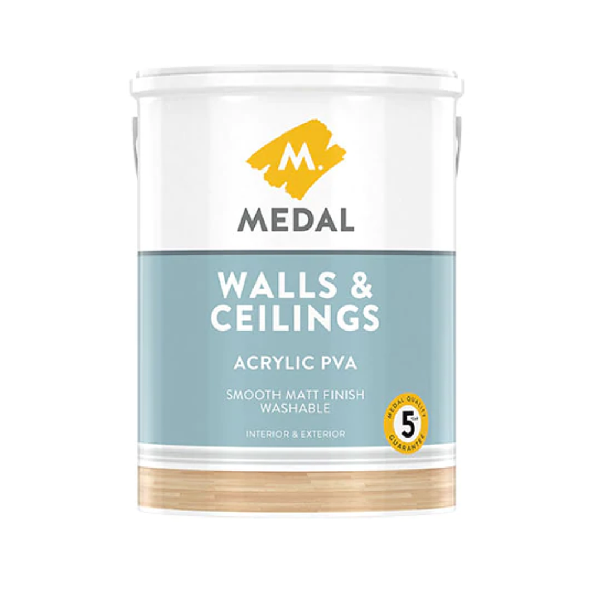 Medal Paint Walls & Ceilings Acrylic PVA 5L Ipentshisi