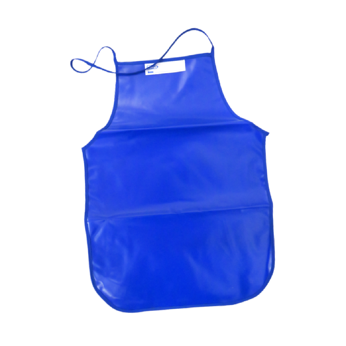 PVC Apron with Blue Tie Back