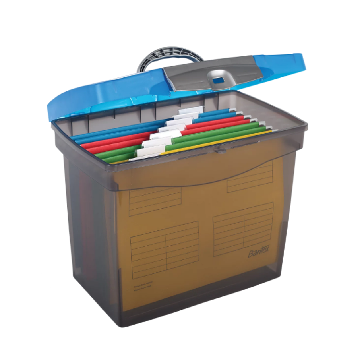 Bantex Portable Filing Case A4 Suspension Files Blue