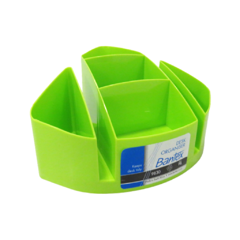 Bantex Pen & Paper Desk Organizer Lime Green