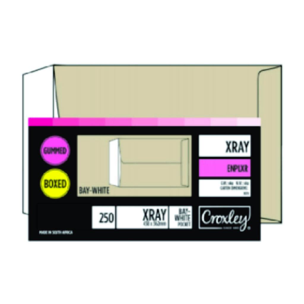 Croxley, Large XRay Plate Bay White 438X362mm Bx250