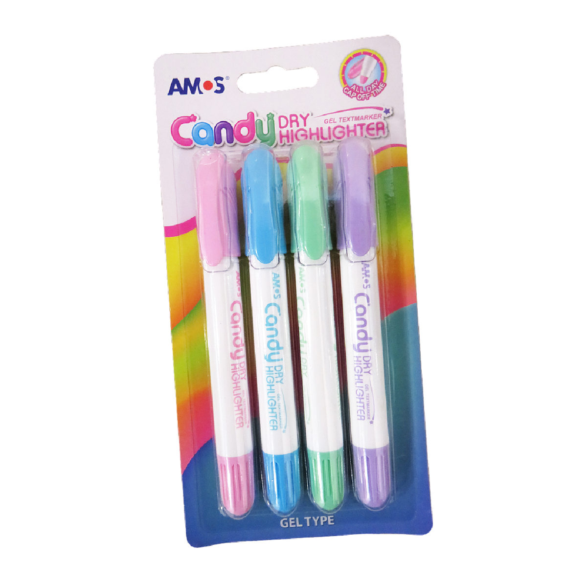 Amos Dry Highlighter Twistup 12'S Pastel