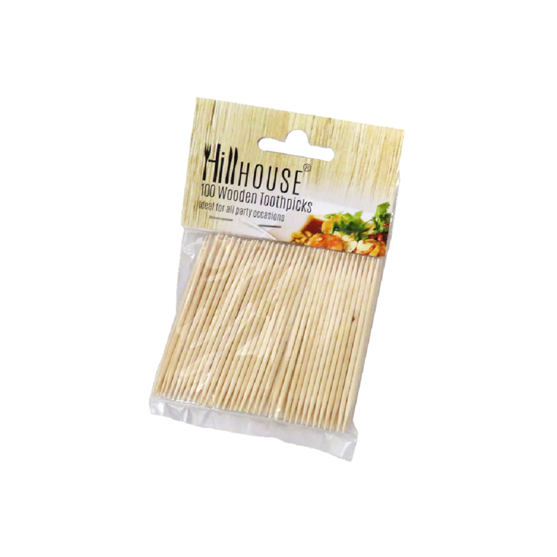 Hillhouse Wooden Party Toothpicks 100pcs