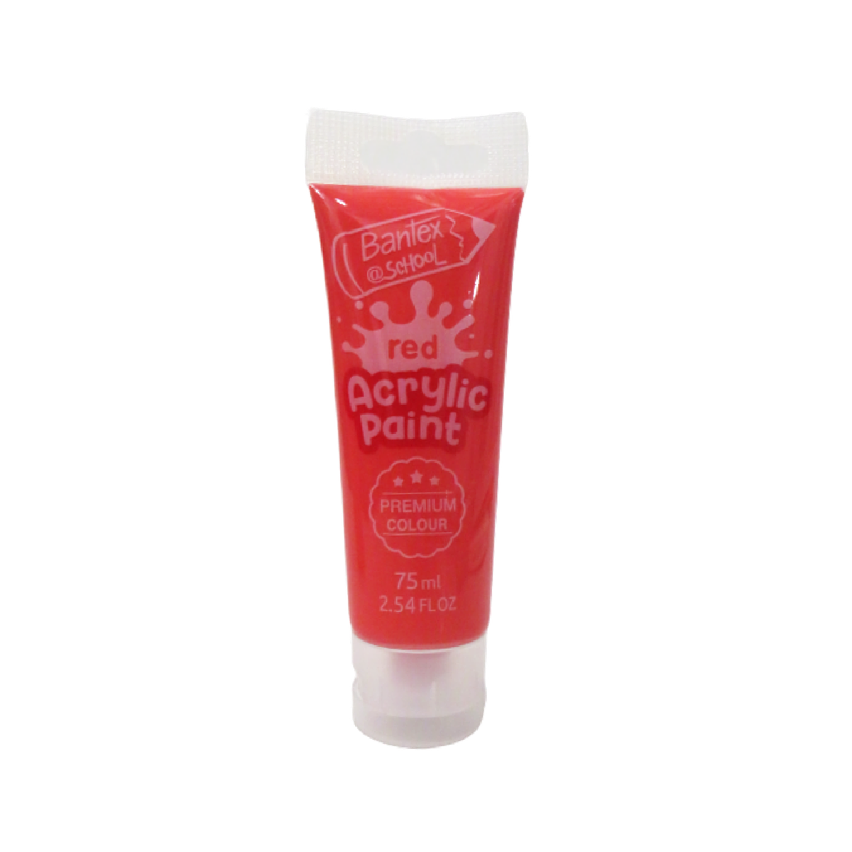 Bantex Acrylic Paint 75ml Red