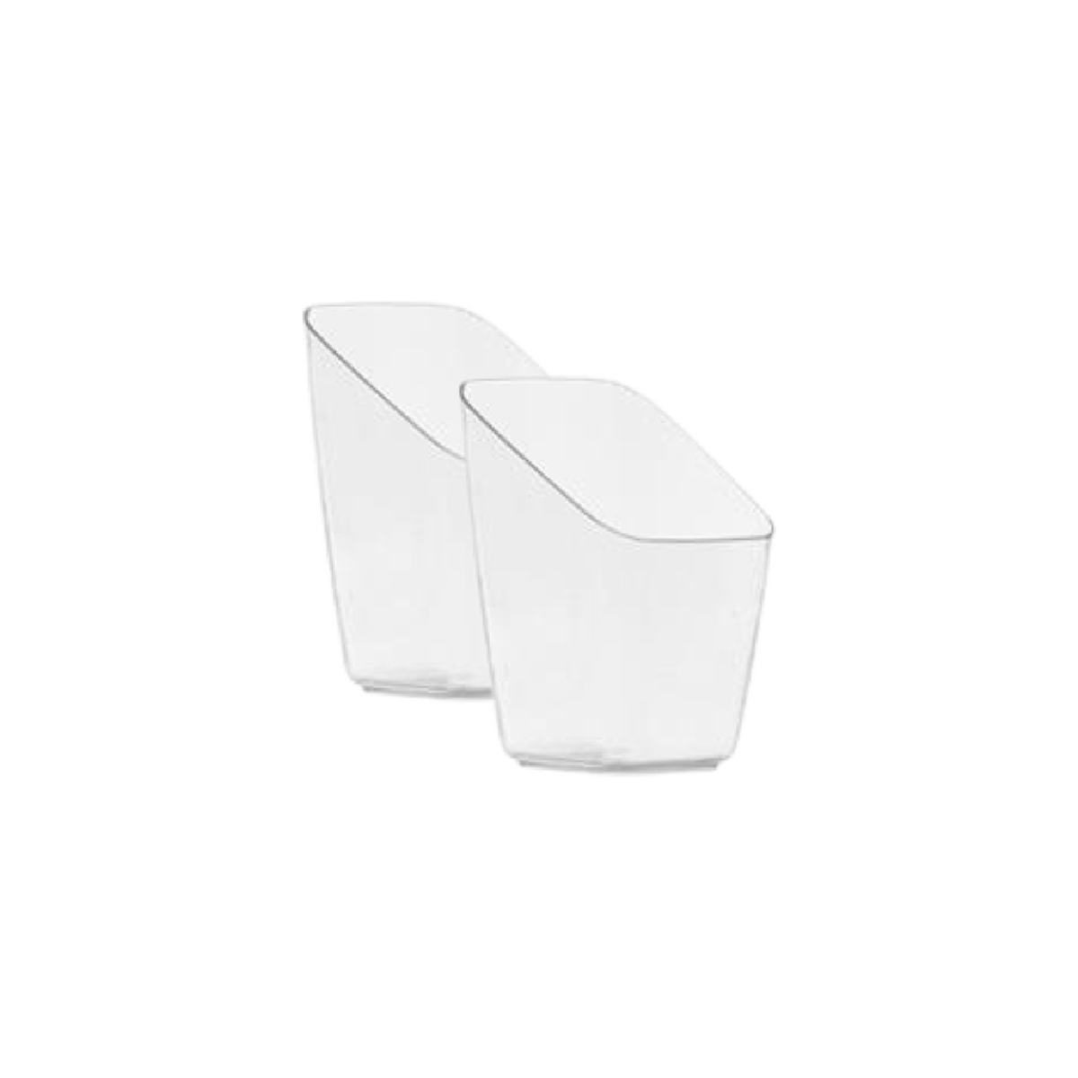 Regent Disposable Plastic Slanted Cups Square