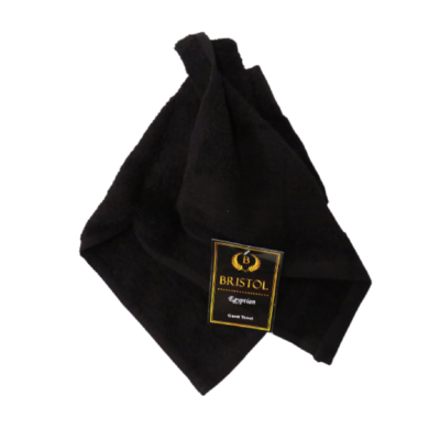 EGYPTIAN GUEST TOWEL BLACK