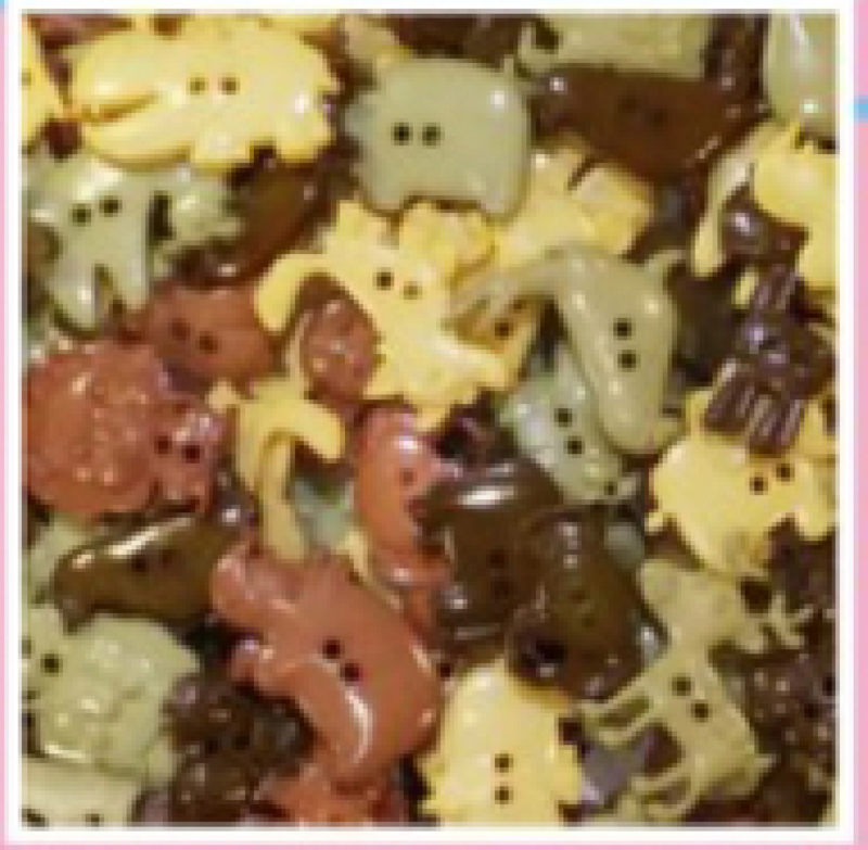 Crazy Crafts, Crafty Button Tubs African Wildlife