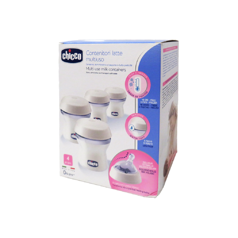 Chicco N/F Container Breast Milk 4 Pack