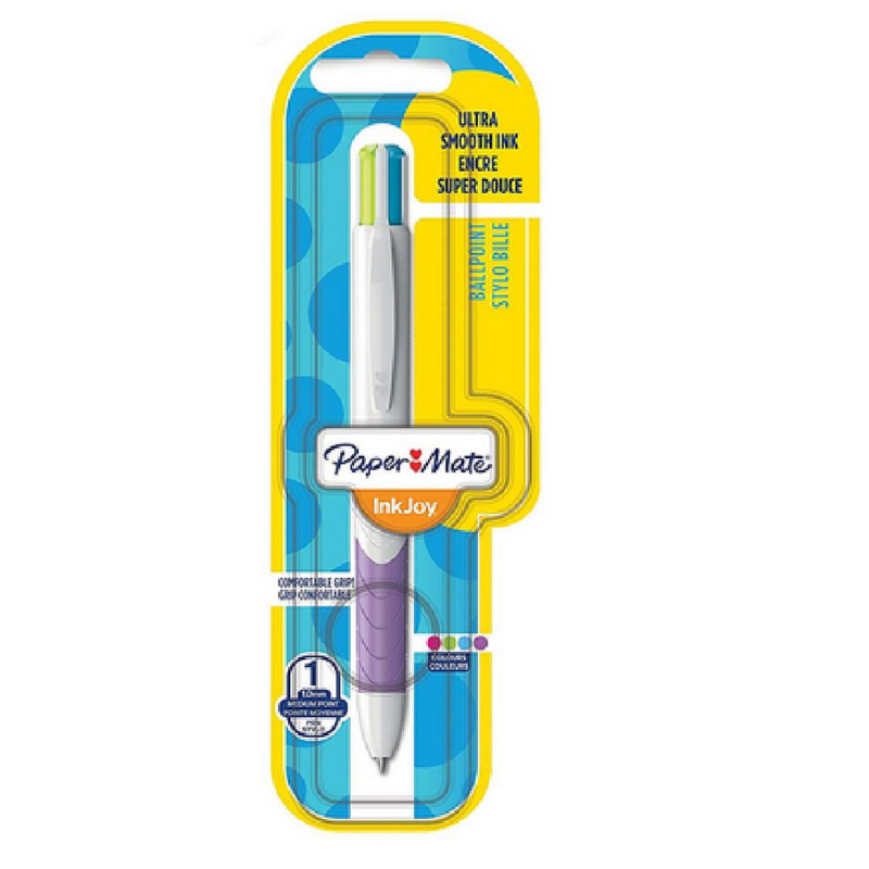 Paper Mate Inkjoy Quatro Retractable Ball pen Assorted Fun Colour