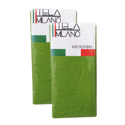 Tela Milano Microfiber Fitted Sheet Green (3/4)