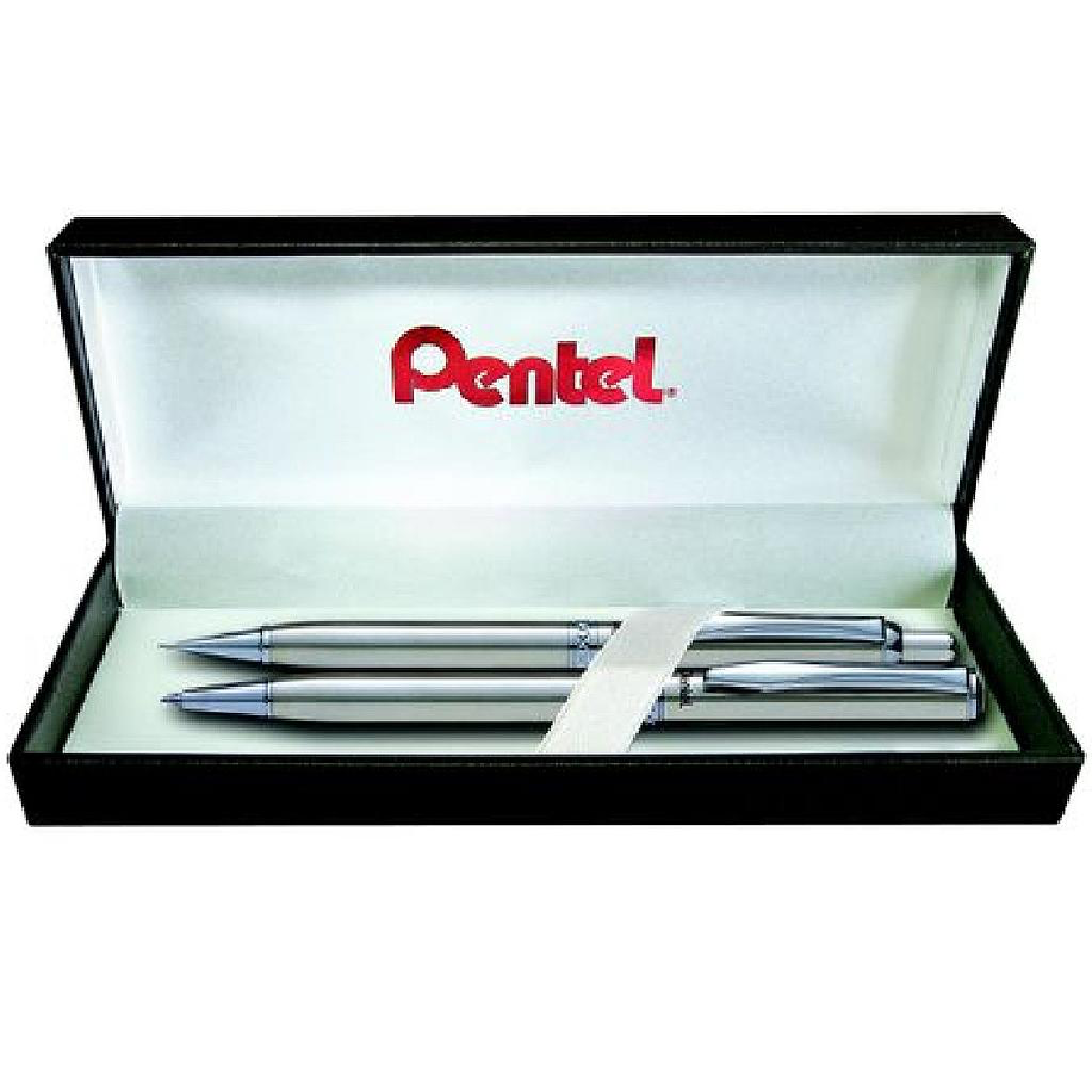 Pentel Sterling Ballpoint Gift Set Silver