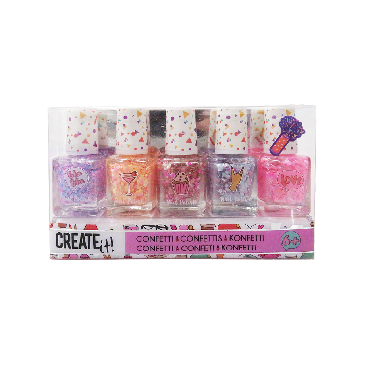 Create It Nail Polish Confetti 5 Pack