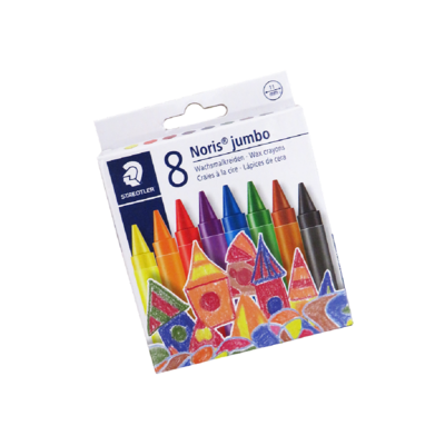 Staedtler Noris Wax Crayons Jumbo 8&#39;s