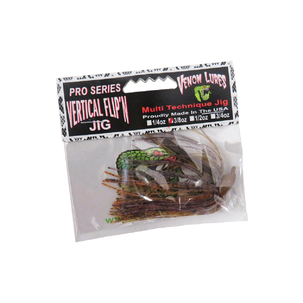 Venom True Image Vertical Jig Black/Blue