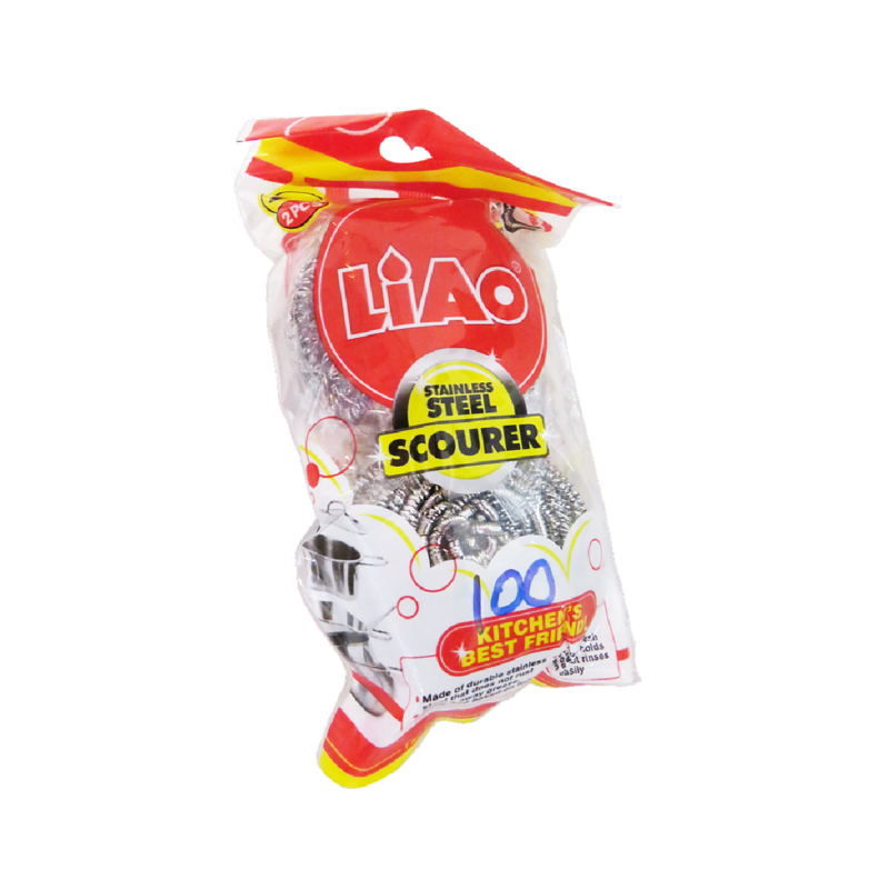 Liao Stainless Steel Scourer 2 Piece