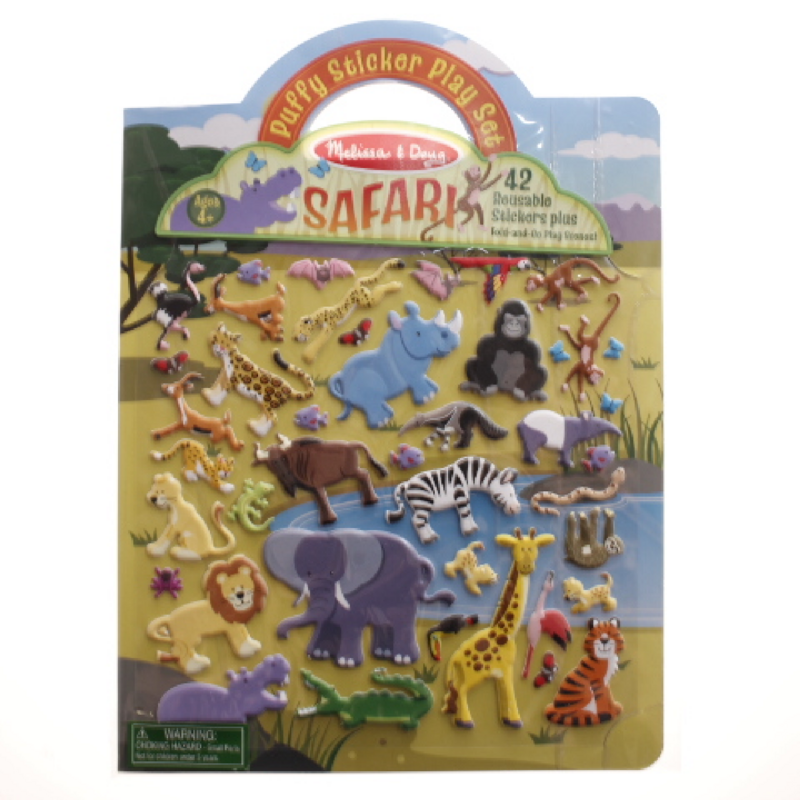 Melissa And Doug - Puffy Sticker - Safari