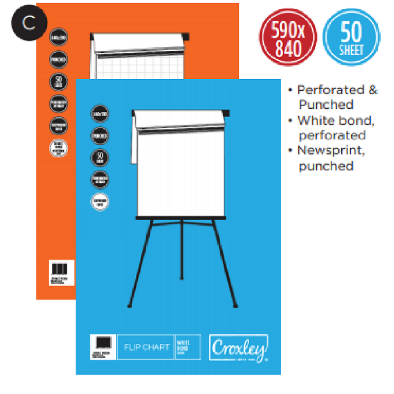 Croxley, Flip Chart 50 Sheet Bond