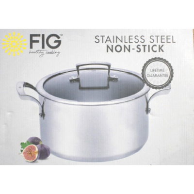 FIG Stewpan 20cm Stainless Steel And Glass Lid