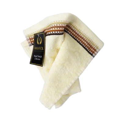 Embroided Guest Towel - Cream