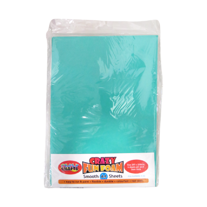 Crazy Crafts, Crazy Fun Foam Smooth A4 - Sea Green