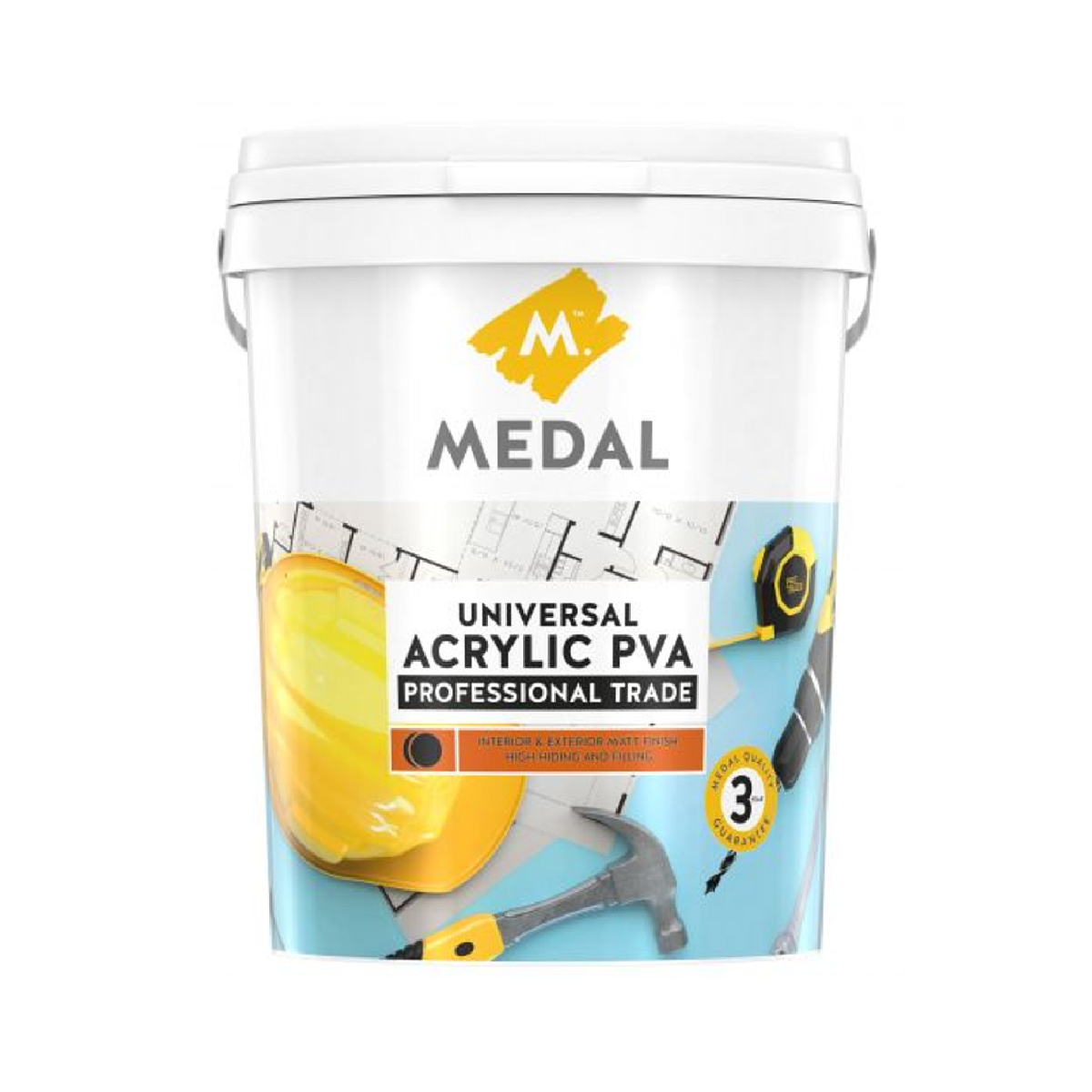 Medal Professional Trade Universal Acrylic PVA 5L White