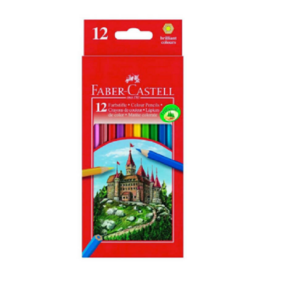 Faber Castell 12 Longs Hex/eco Colour Pencils