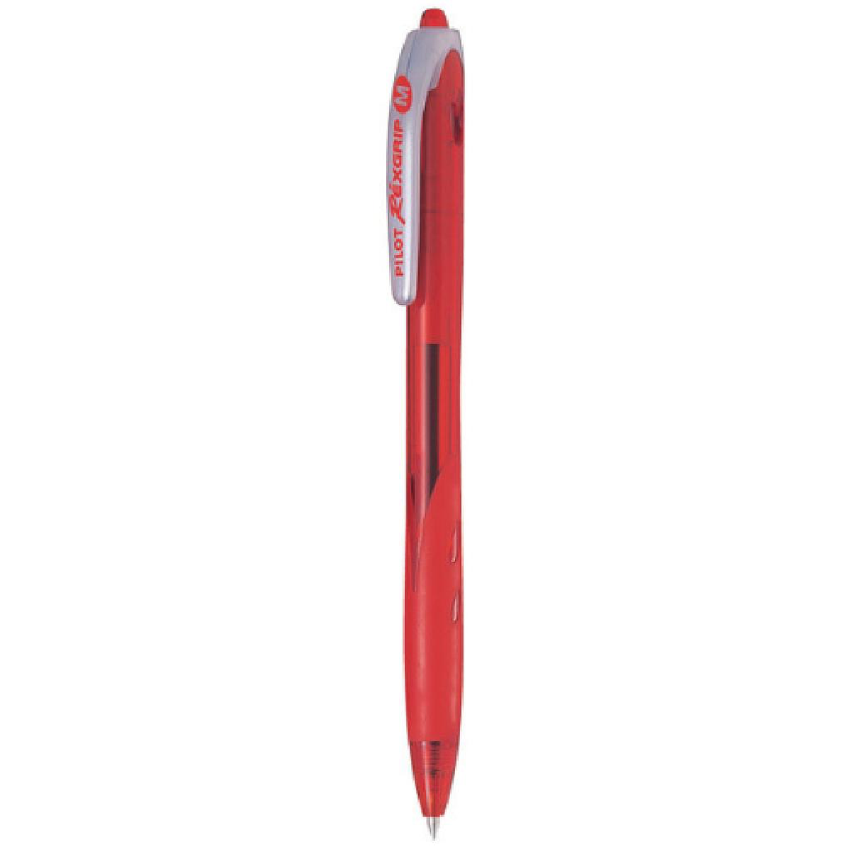 Pilot Rexgrip Retractable Medium Ballpoint Red