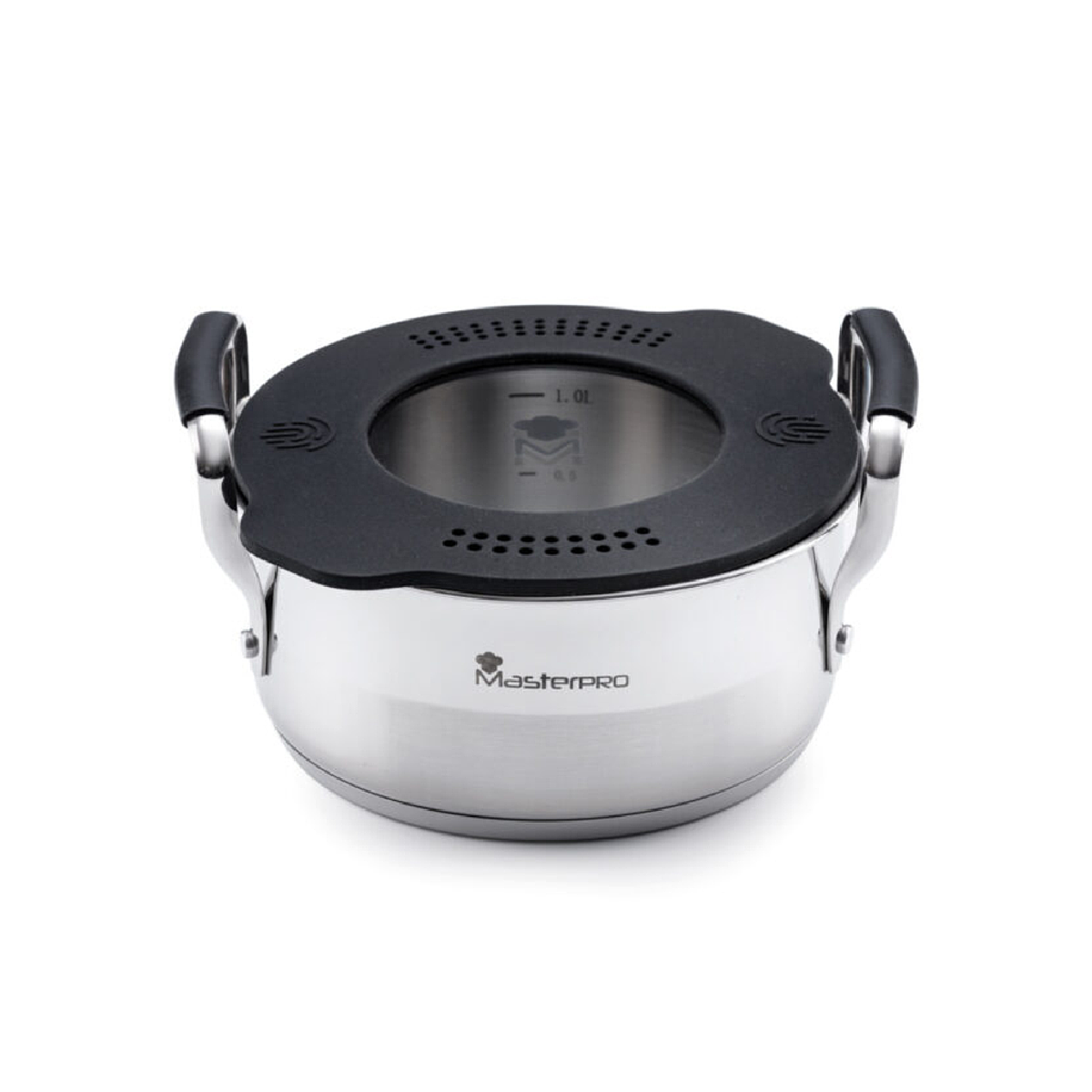 Masterpro Smart 4 in 1 Pot Set Compact Stackable (7.5cm Height)