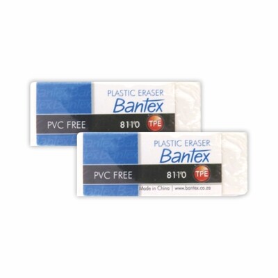 Bantex Eraser for Pencil White