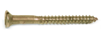 Brass plated wood screw 3.5x25 [10pc]